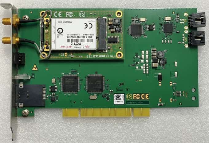 Sierra Wireless AirPrime MC7710 3G 4G LTE/HSPA+ GPS module on PCI Card - photo 1 of 5