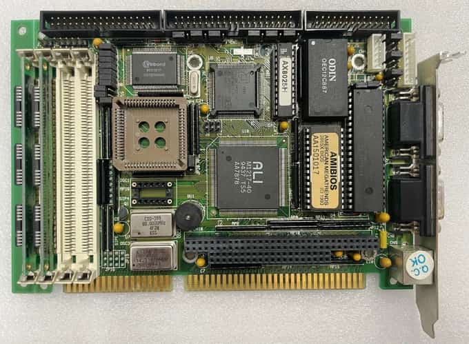 AMERICAN MEGATRENDS 486DX ISA BIOS AMIBIOS CIRCUIT BOARD E135762 REV A3 - photo 1 of 5