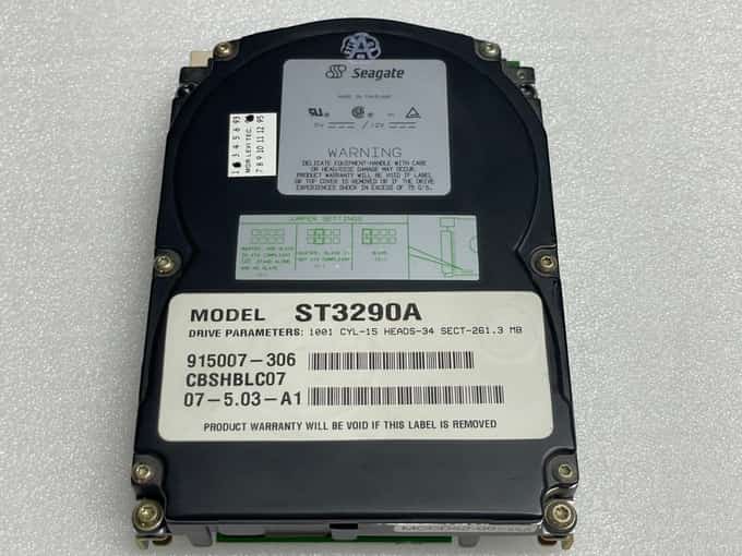 SEAGATE 261MB ATA PATA IDE ST3290A 64KB CACHE 3.5" HARD DRIVE 915007-306 - photo 1 of 5