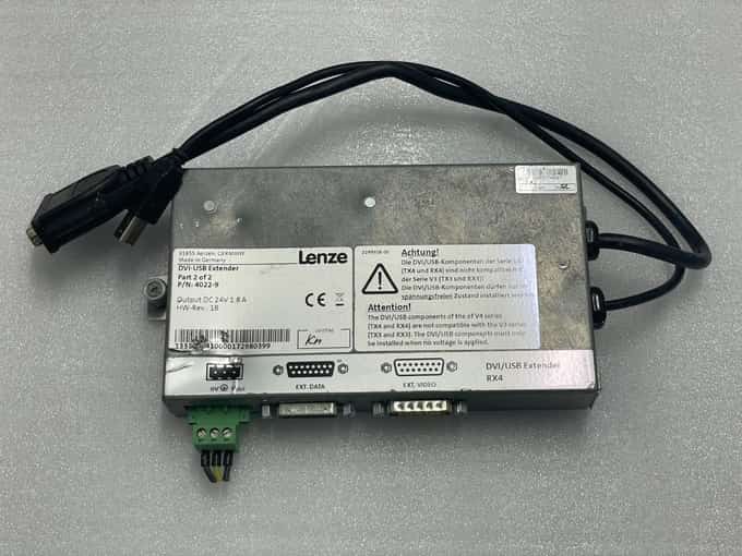 LENZE DVI-USB EXTENDER P/N 4022-9 24V 1.8A - photo 1 of 5
