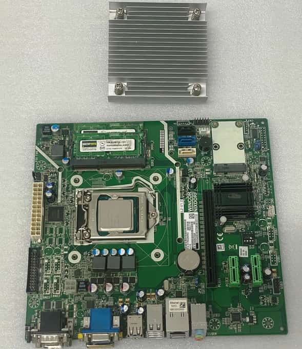 Wincor Nixdorf Motherboard 01750254552 1750254552 + i5-4570TE CPU + 4GB Ram - photo 1 of 6