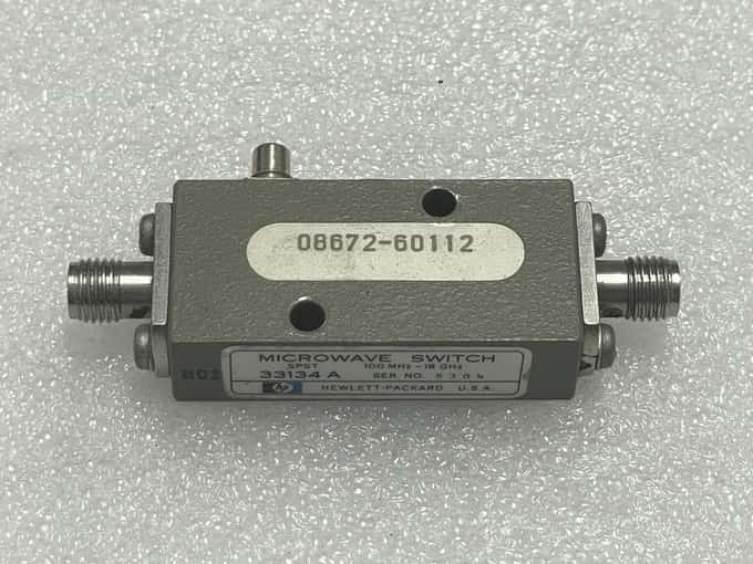HP/Agilent 33134A 08672-60112, 100MHz-18GHz SPST Microwave Switch - photo 1 of 5