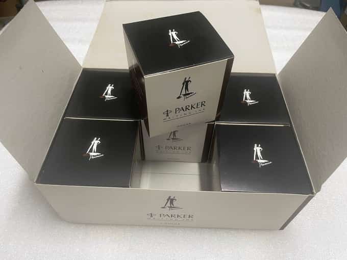 LOT OF 6 - PARKER PENMAN MOCHA BROWN INK 50ml Bottles NOS - photo 1 of 7