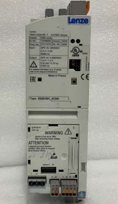 Lenze 8200 vector E82EV551_4C200 Inverter Drive 0.55 KW 13436009 - photo 1 of 8