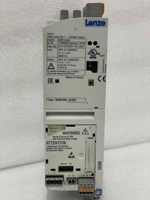 Lenze 8200 vector E82EV551_4C200 Inverter Drive 0.55 KW 13436009 (4) - photo 1 of 7