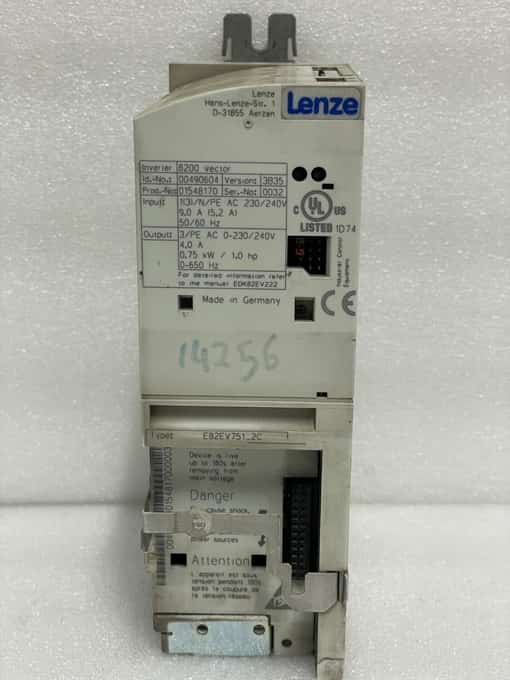 Lenze 8200 vector E82EV751_2C Inverter Drive 0.75 KW 00490604 (9) - photo 1 of 7