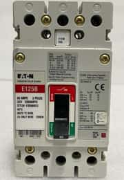Eaton E125B EGB3060FFG 60A 3 Pole Amp E 125 B Circuit Breaker Industrial Poles