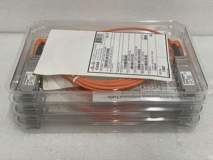 4 x Cisco QSFP-H40G-AOC3M Ethernet Transceiver 40G QSFP Active Optical Cable - photo 1 of 5