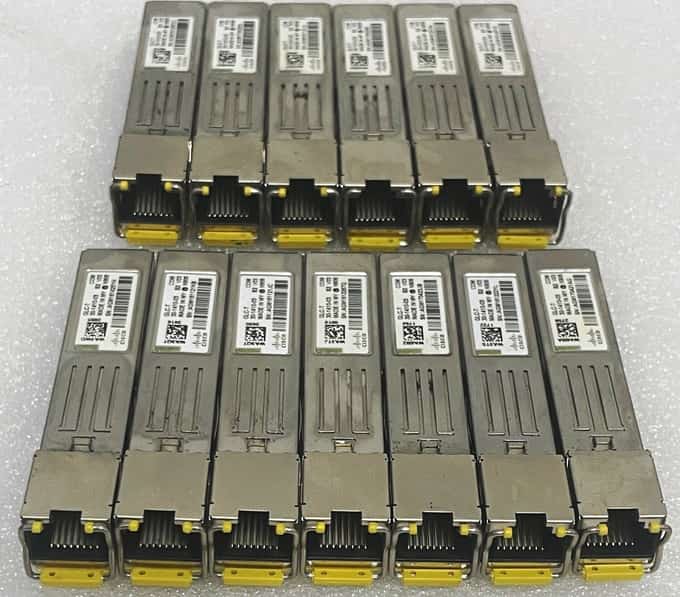 LOT OF 13 - Cisco GLC-T SFP 1000Base-T 1G Mini 30-1410-03 - photo 1 of 3