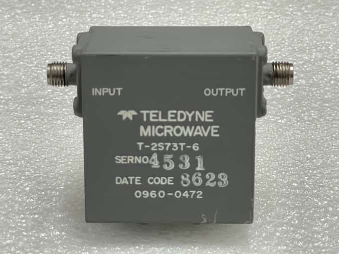 Teledyne T-2S73T-6 RF Isolator 1.8-4.5GHz 16dB 0960-0472 - photo 1 of 4