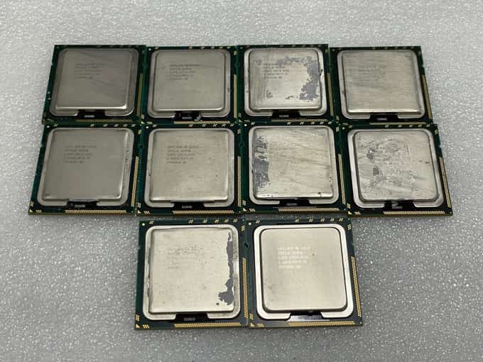 LOT OF 10 - Intel Xeon E5520 2.26 GHz Quad Core 8MB LGA1366 CPU P/N: SLBFD - photo 1 of 3