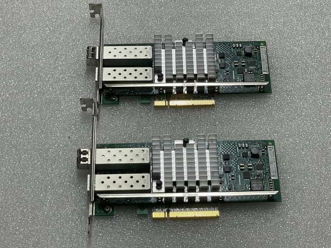 2 x Intel X520-DA2 Dual Port 10GbE SFP+ PCIe Converged Network Adapter - photo 1 of 6