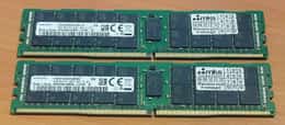 LOT OF 2 - SAMSUNG 64GB DDR4 2933 PC4-23400 M393A8G40MB2-CVFBY Server RDIMM RAM