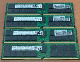 (Lot Of 4) SK Hynix 64GB 2Rx4 PC4-3200AA ECC HMAA8GR7AJR4N-XN Server RAM (AS-IS)
