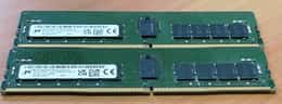 Micron 2x 32GB PC4-3200AA-RE4-12 ECC Server RAM MTA18ASF4G72PDZ-3G2E1UI (AS-IS)