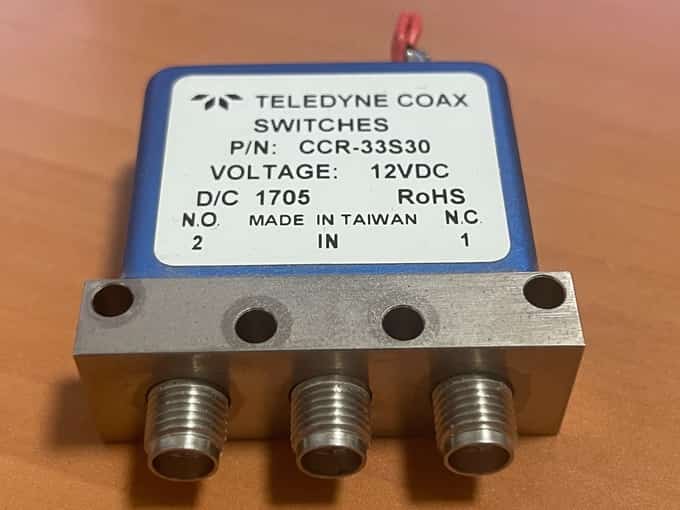 CCR-33S30 Teledyne RF Coax Switch 12VDC - photo 1 of 4